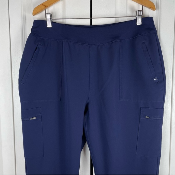 Jaanuu Scrub Pants Women’s XL Petite Pocket Cargo Yoga Waist Interior Drawstring - Picture 2 of 13